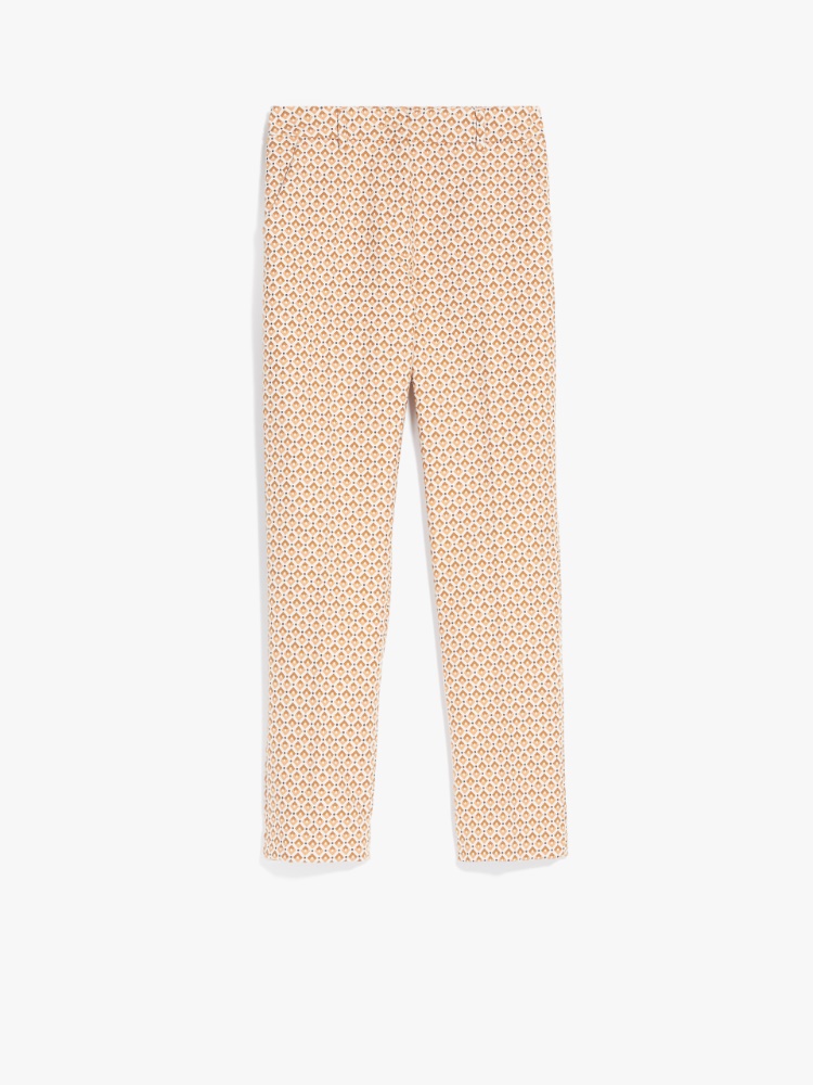 Pantaloni in cotone jacquard - ARANCIO - Weekend Max Mara