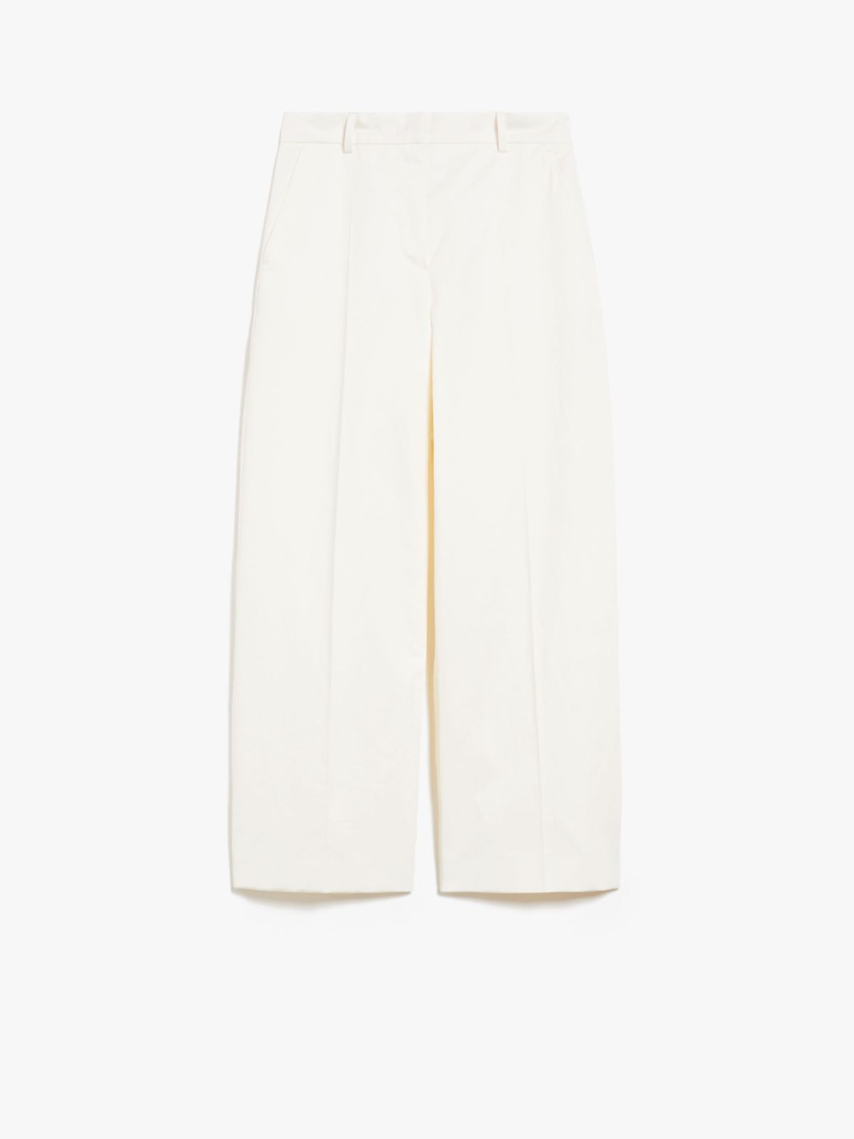 Cotton and linen trousers - IVORY - Weekend Max Mara - 5