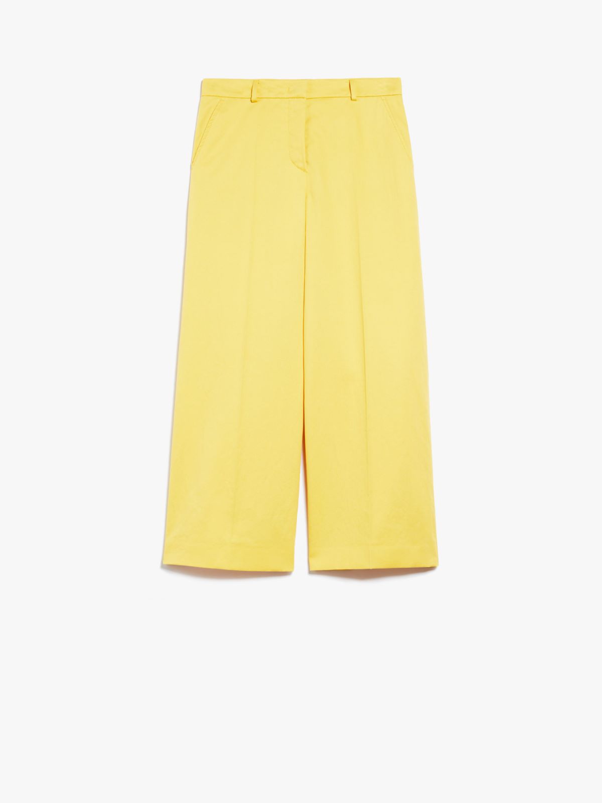 Cotton and linen trousers - BRIGHT YELLOW - Weekend Max Mara - 5