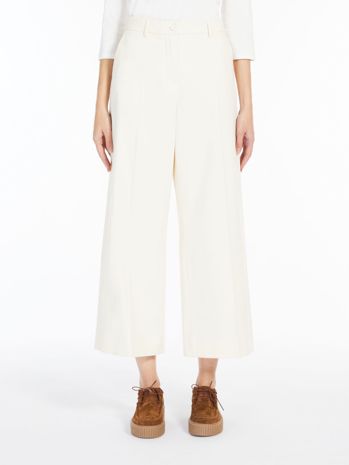 Stretch cotton trousers - IVORY - Weekend Max Mara - 2