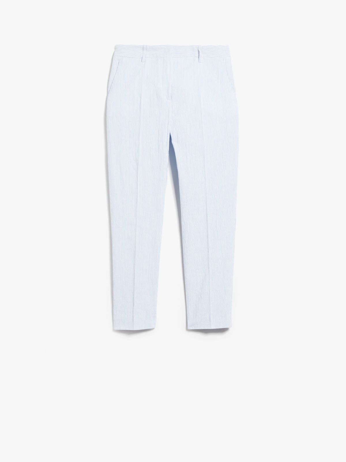 Cotton and linen trousers - LIGHT BLUE - Weekend Max Mara - 5