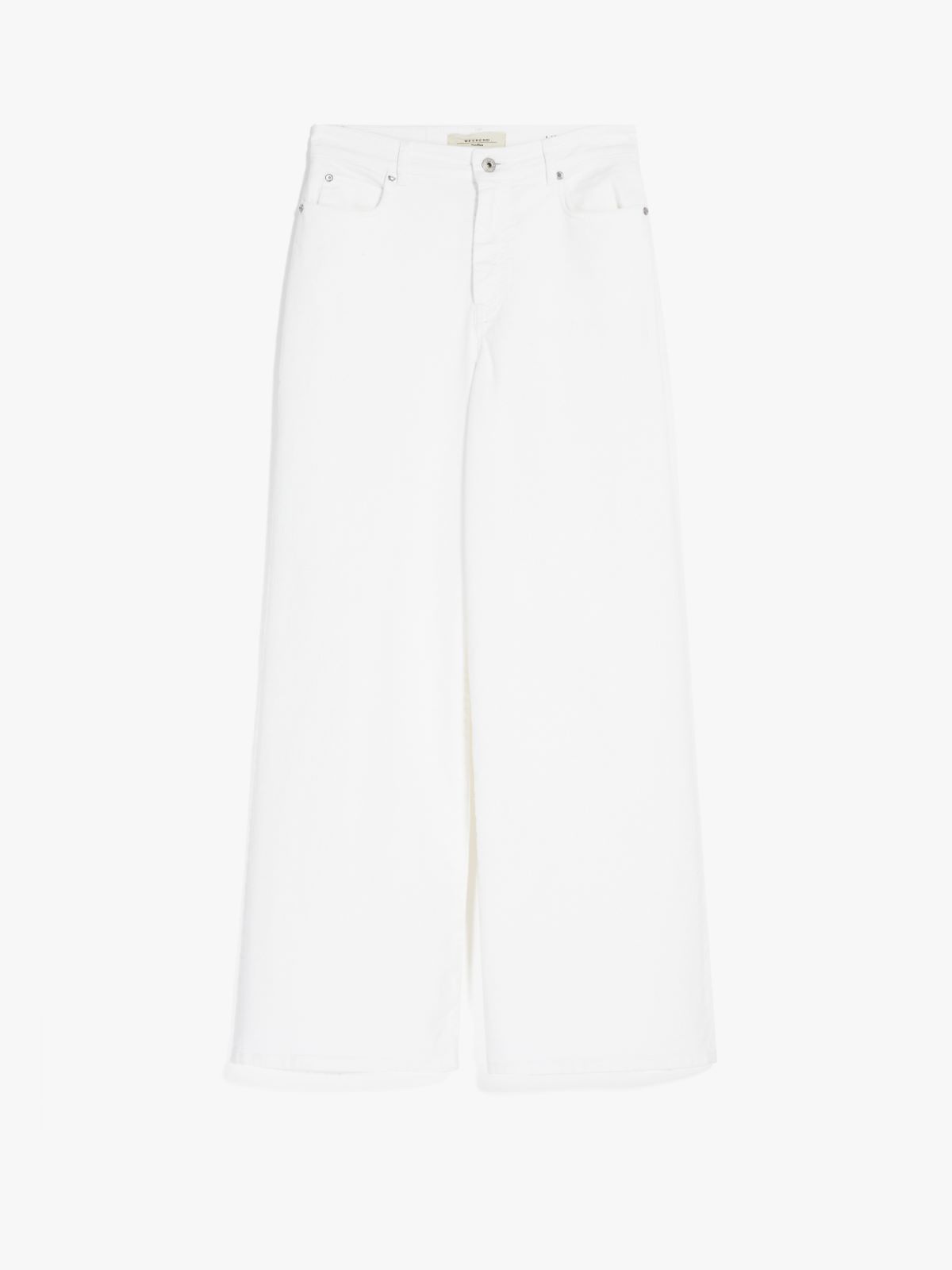 Stretch cotton trousers - WHITE - Weekend Max Mara - 5