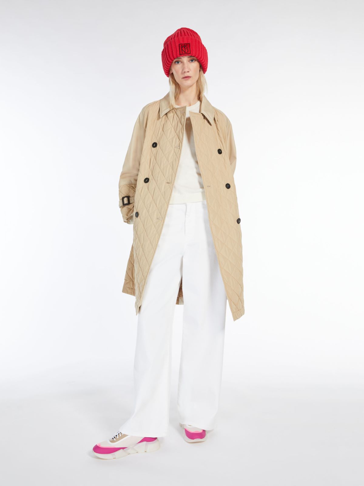 Trousers in organic cotton - WHITE - Weekend Max Mara