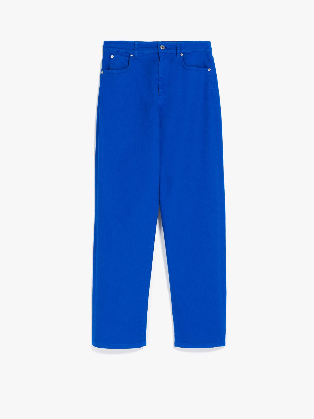 Trousers in organic cotton  - CORNFLOWER BLUE - Weekend Max Mara - 5