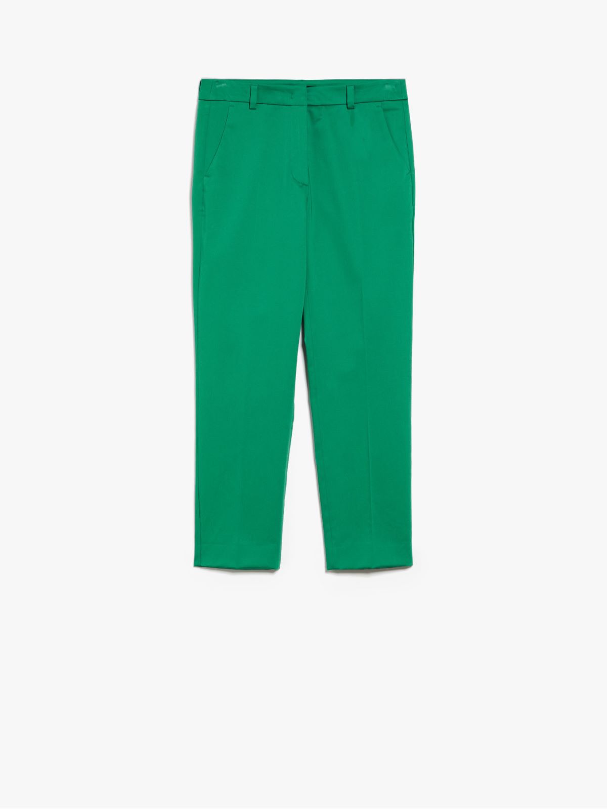 Trousers in stretch satin  - GREEN - Weekend Max Mara - 5