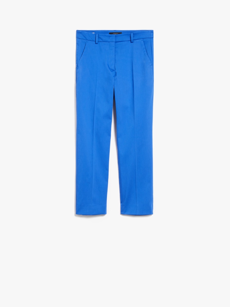 Trousers in stretch satin  - CORNFLOWER BLUE - Weekend Max Mara - 2