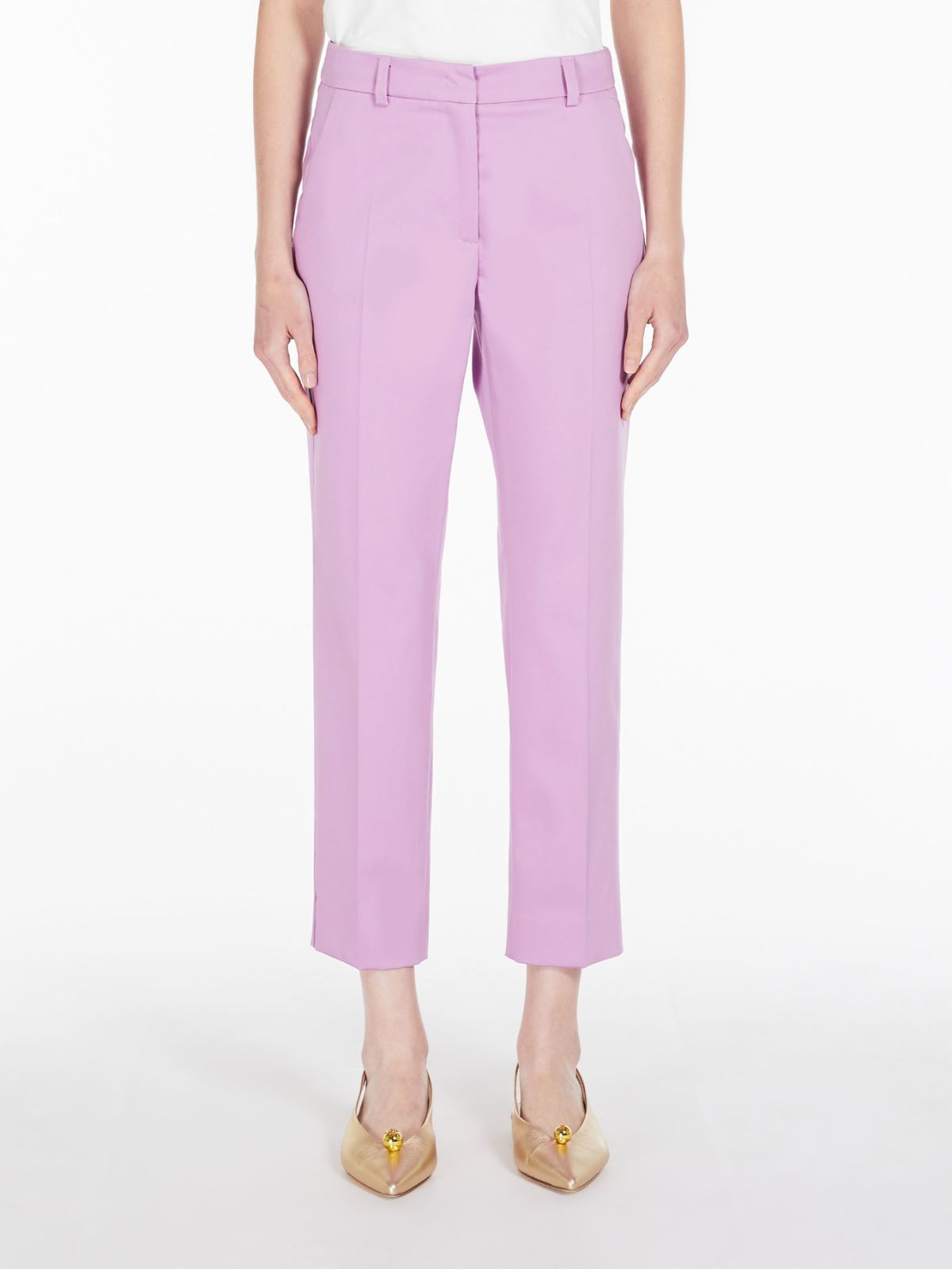 Trousers in stretch satin  - LILAC - Weekend Max Mara - 2