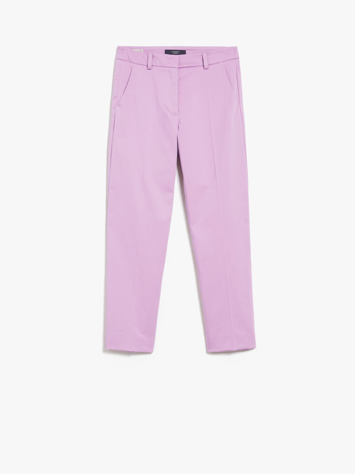 Trousers in stretch satin  - LILAC - Weekend Max Mara - 5