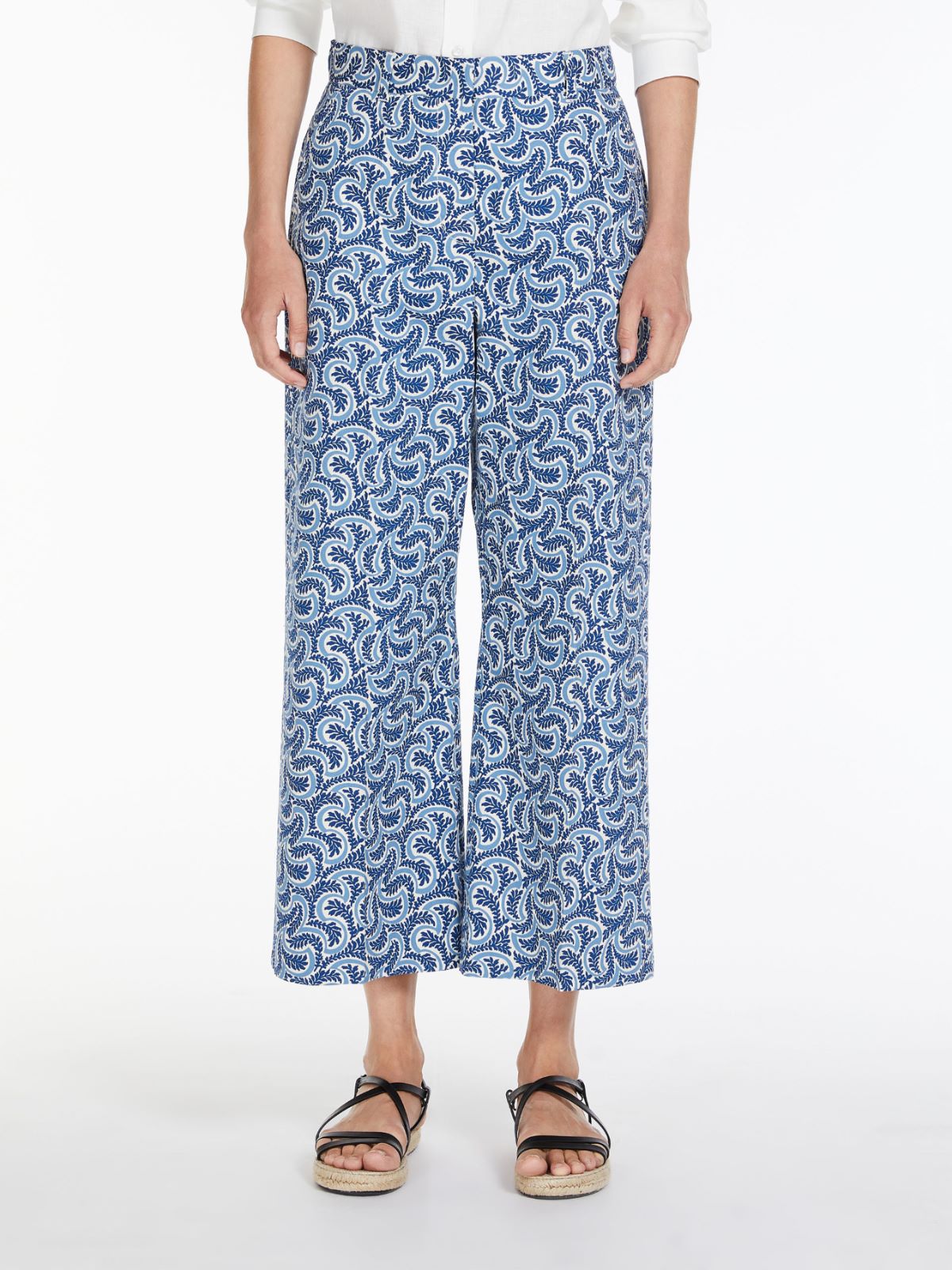 Trousers in printed cotton - LIGHT BLUE - Weekend Max Mara - 2