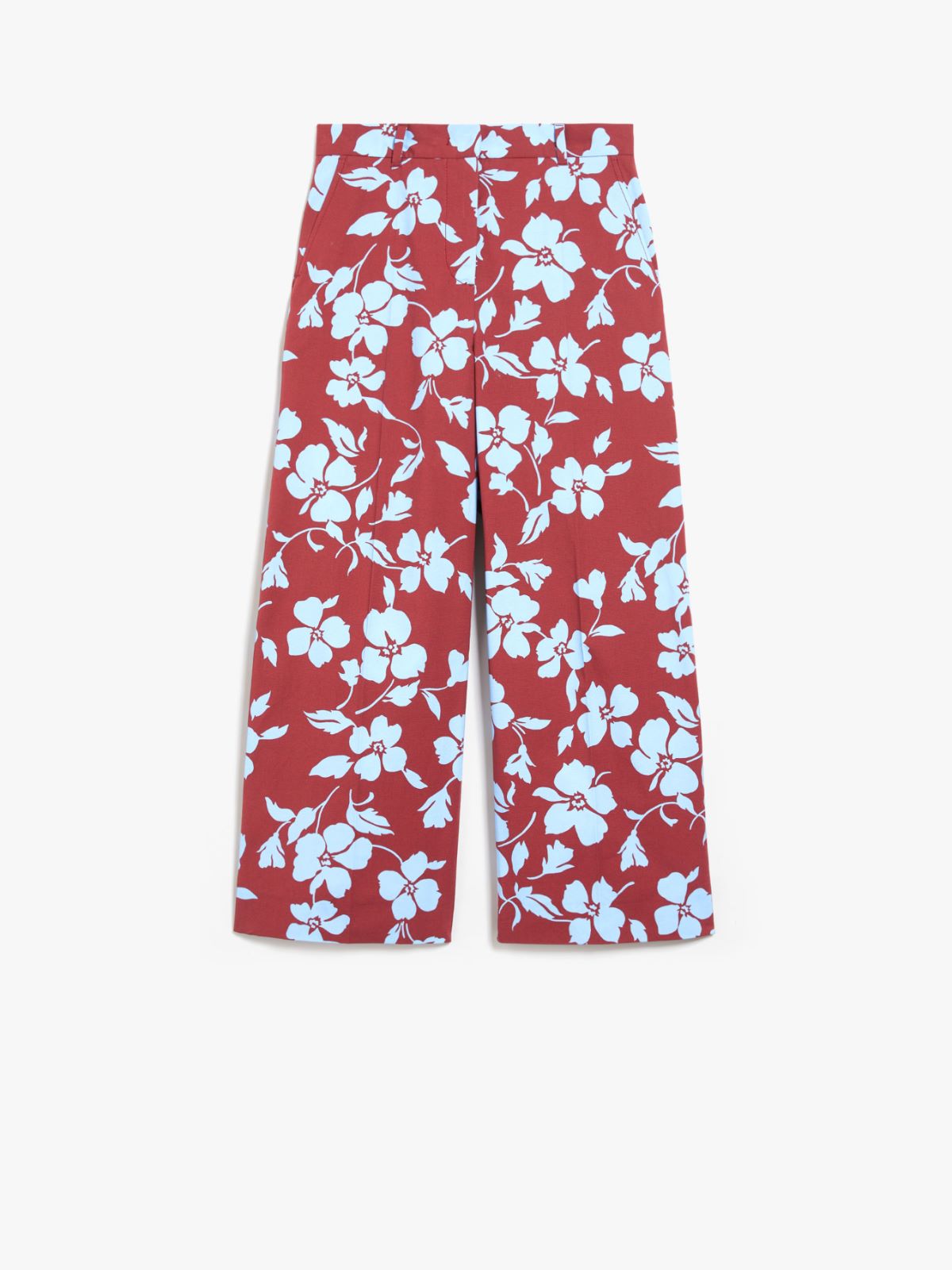 Trousers in printed cotton - DARK RED - Weekend Max Mara - 5