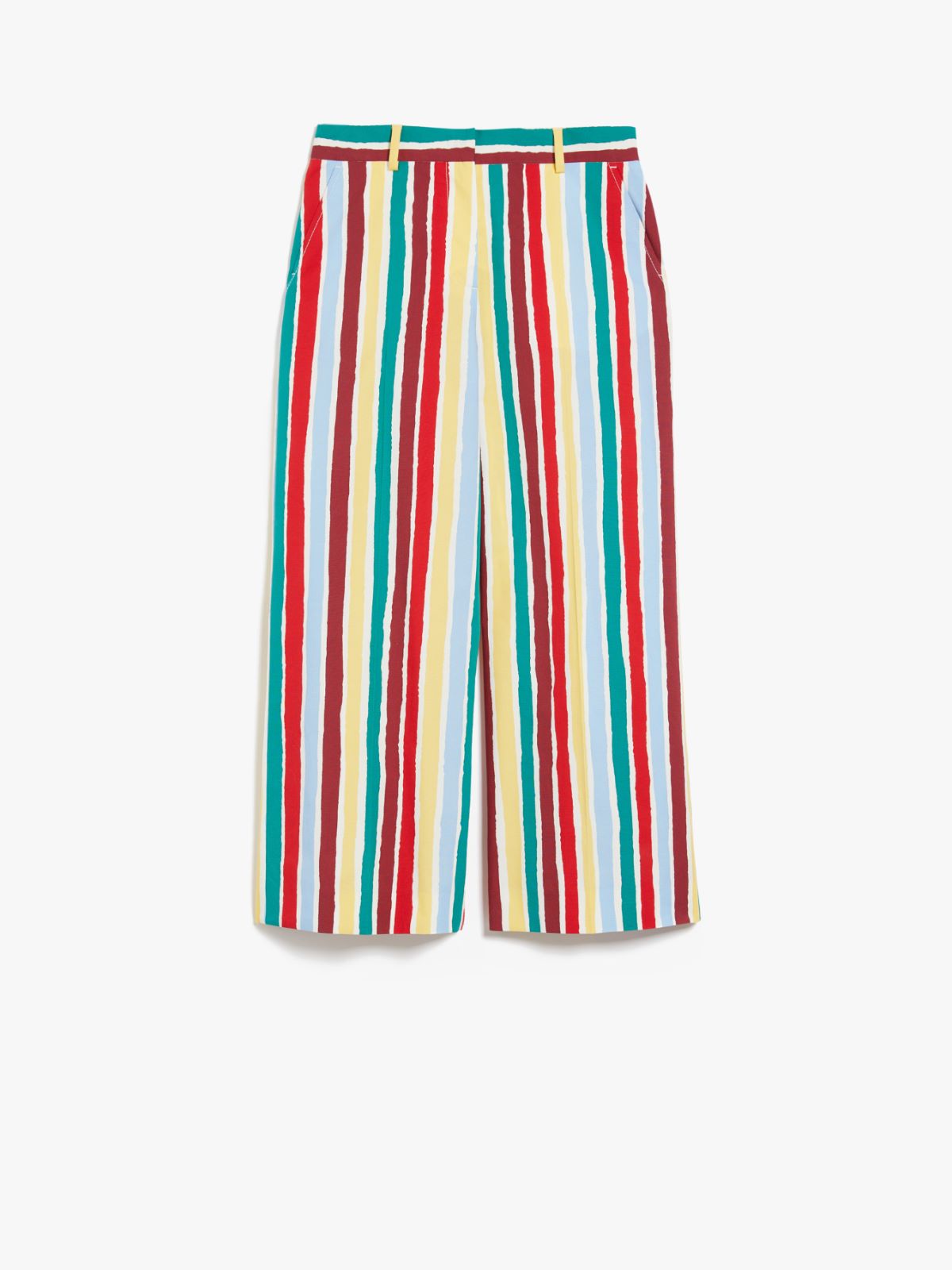 Trousers in printed cotton - BRIGHT YELLOW - Weekend Max Mara - 5