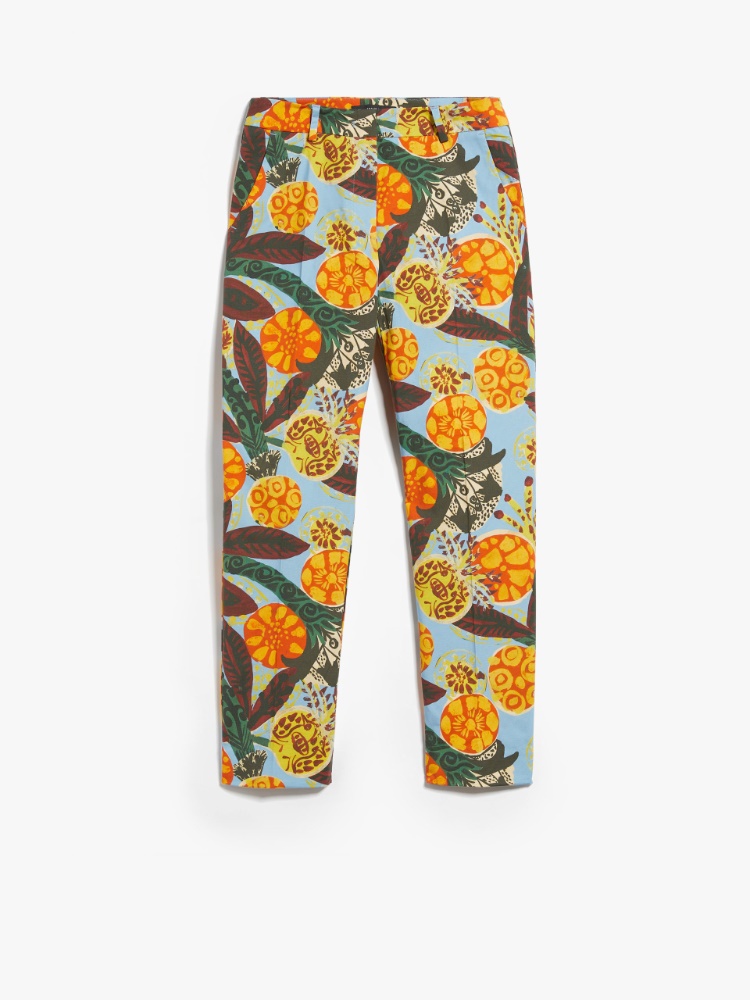 Trousers in printed cotton - LIGHT BLUE - Weekend Max Mara - 2