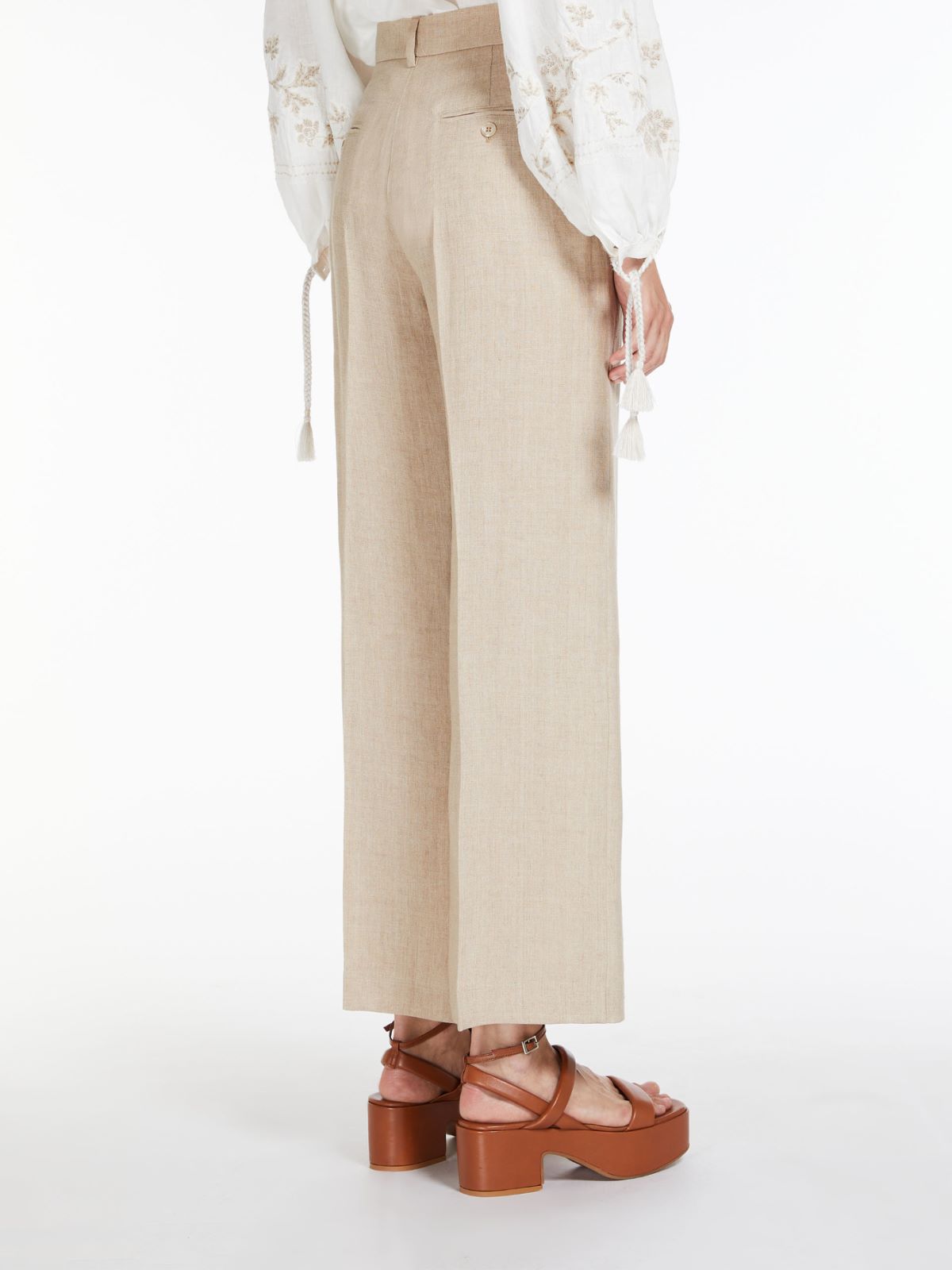 Trousers in linen canvas - CLAY - Weekend Max Mara - 3