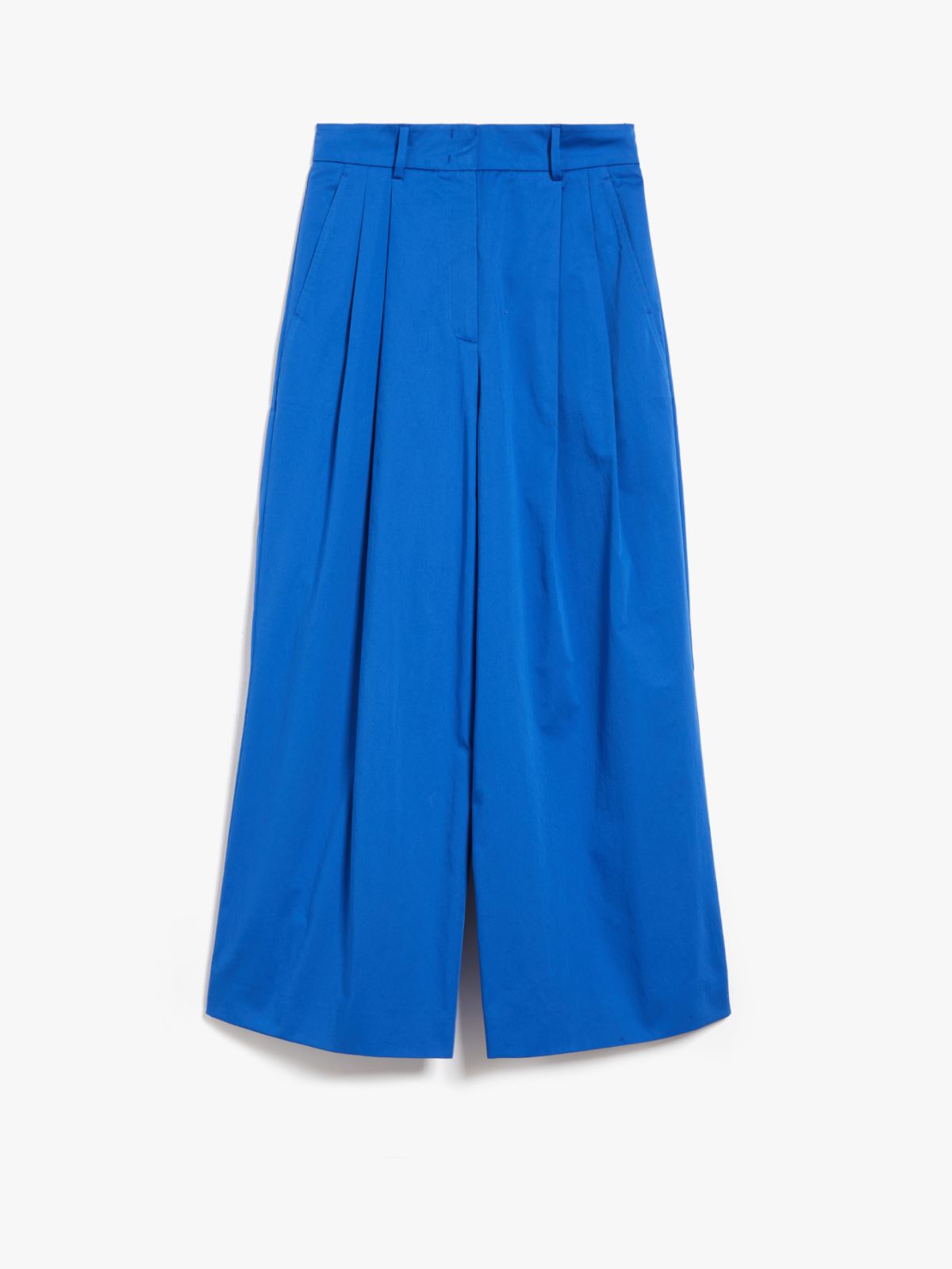 Trousers in cotton satin - CORNFLOWER BLUE - Weekend Max Mara - 5