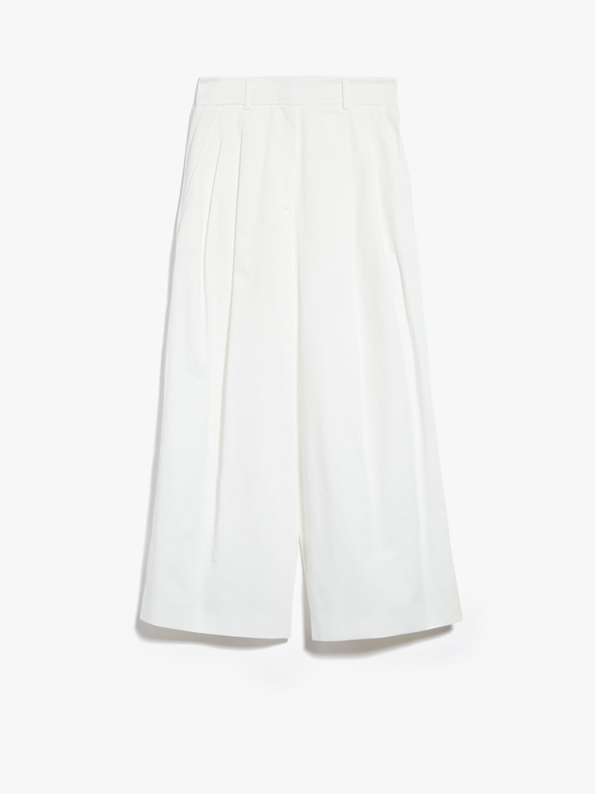 Trousers in cotton satin - WHITE - Weekend Max Mara - 5