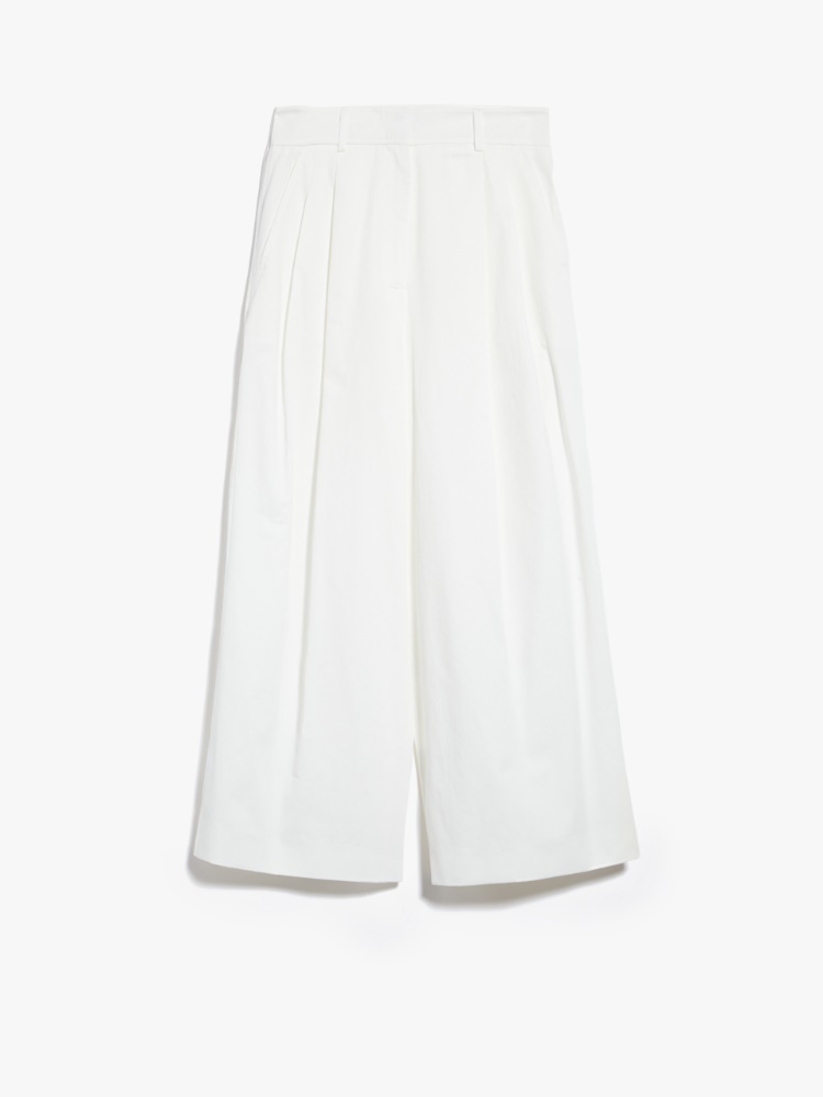 Trousers in cotton satin - WHITE - Weekend Max Mara - 2