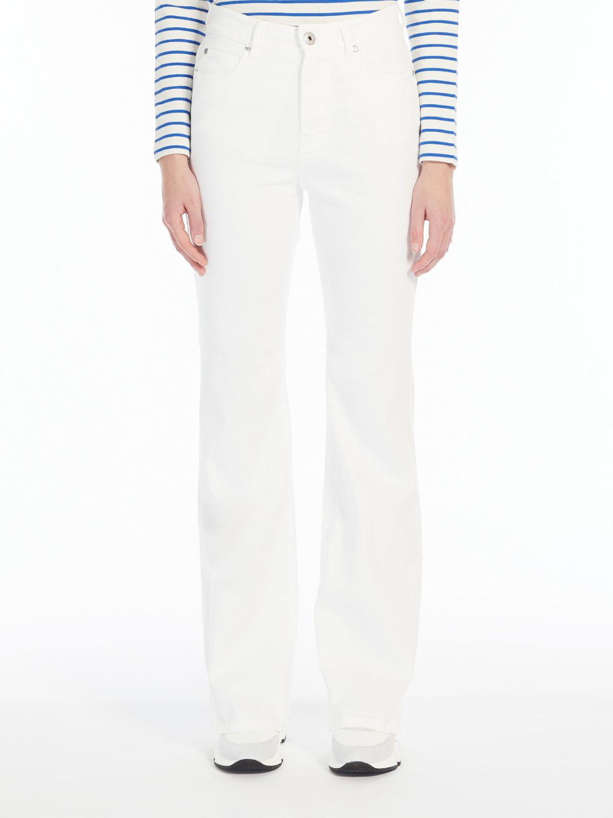 Trousers in organic cotton denim - WHITE - Weekend Max Mara - 2