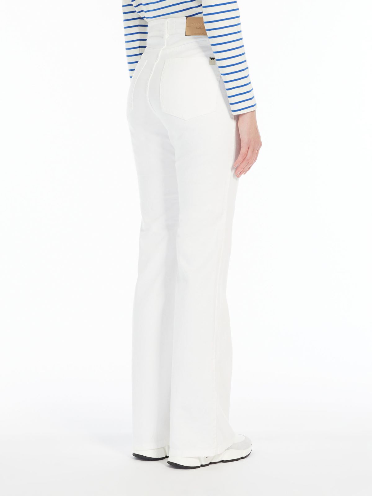 Trousers in organic cotton denim - WHITE - Weekend Max Mara - 3