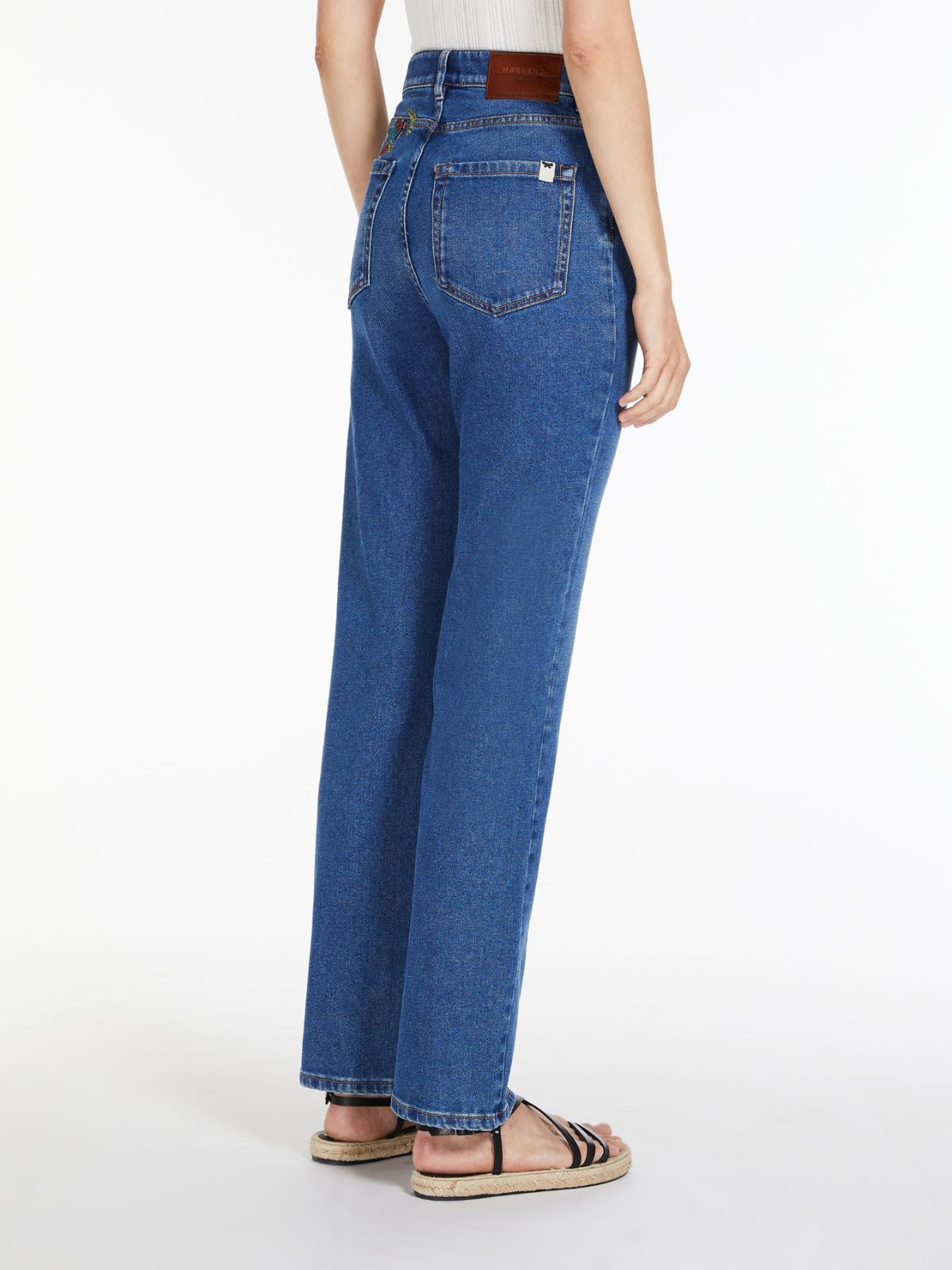 Jeans in denim di cotone organico - BLU - Weekend Max Mara - 3