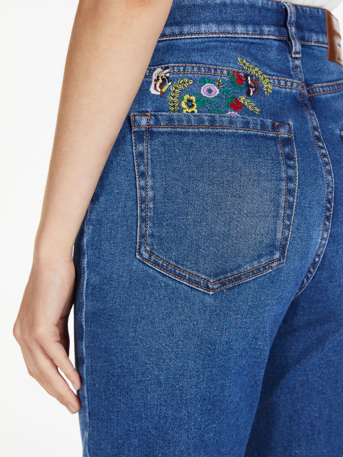 Jeans in denim di cotone organico - BLU - Weekend Max Mara - 5