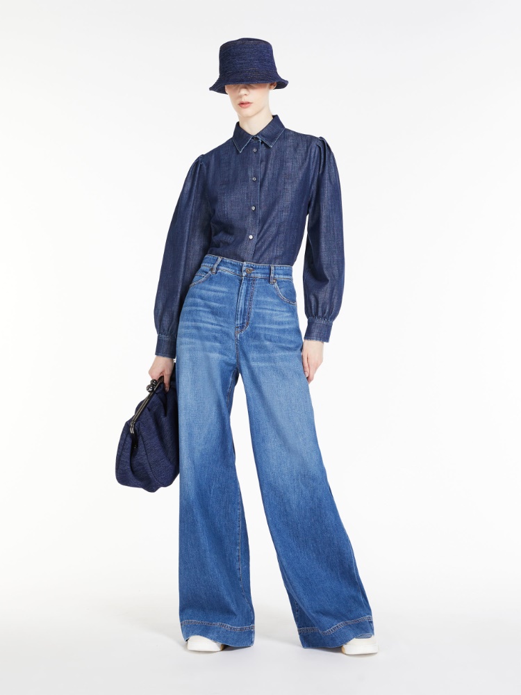 Jeans in denim di cotone organico - BLU - Weekend Max Mara - 2