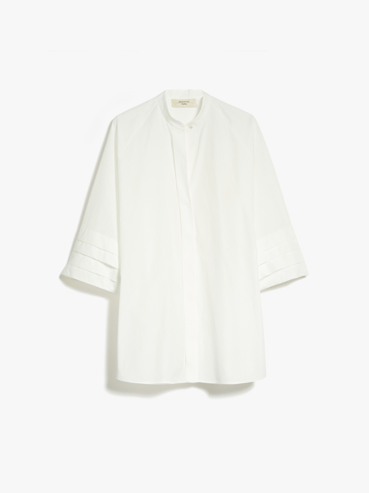 Cotton poplin shirt - WHITE - Weekend Max Mara