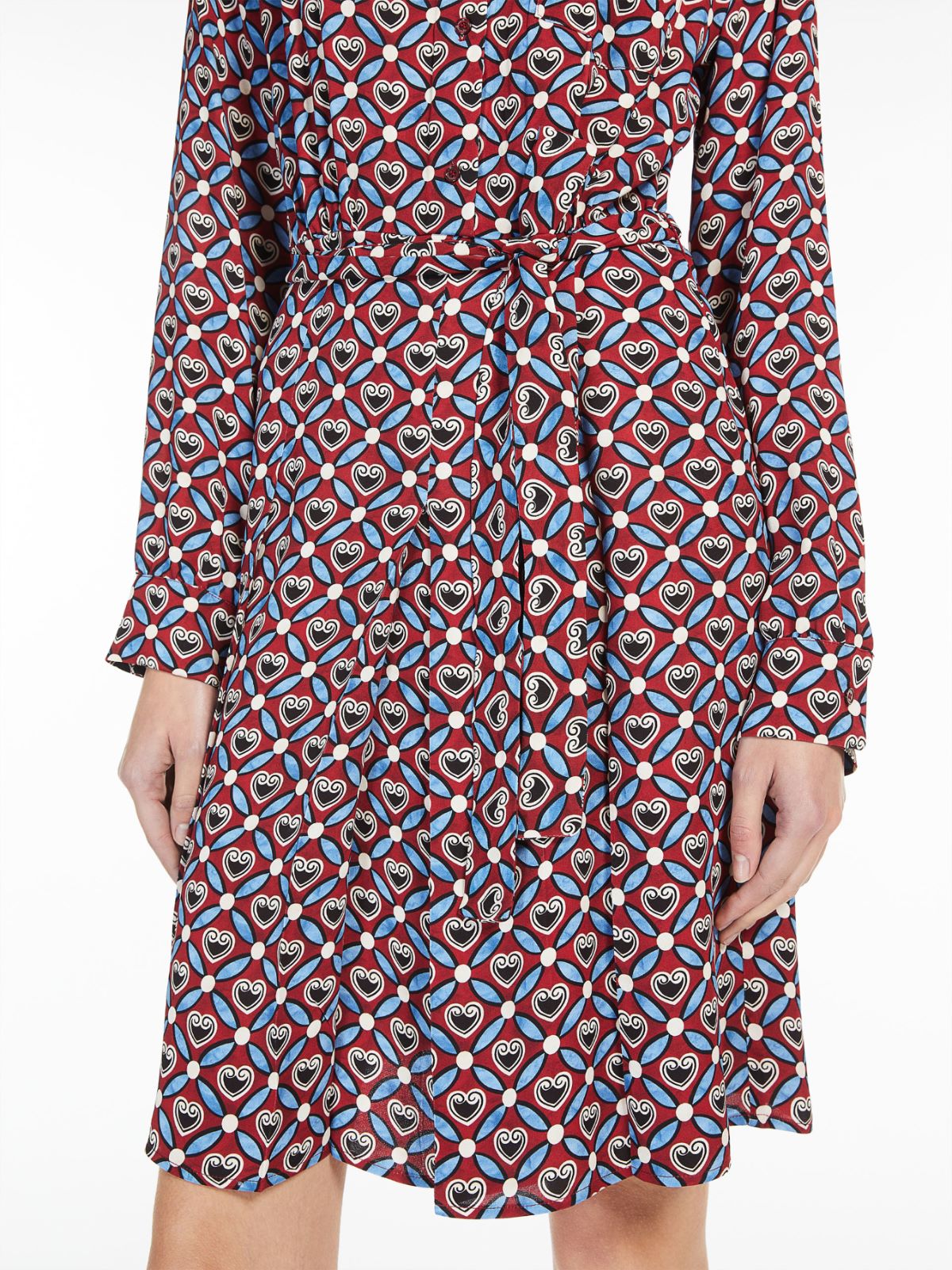 Printed georgette dress - ANTIQUE ROSE - Weekend Max Mara - 5