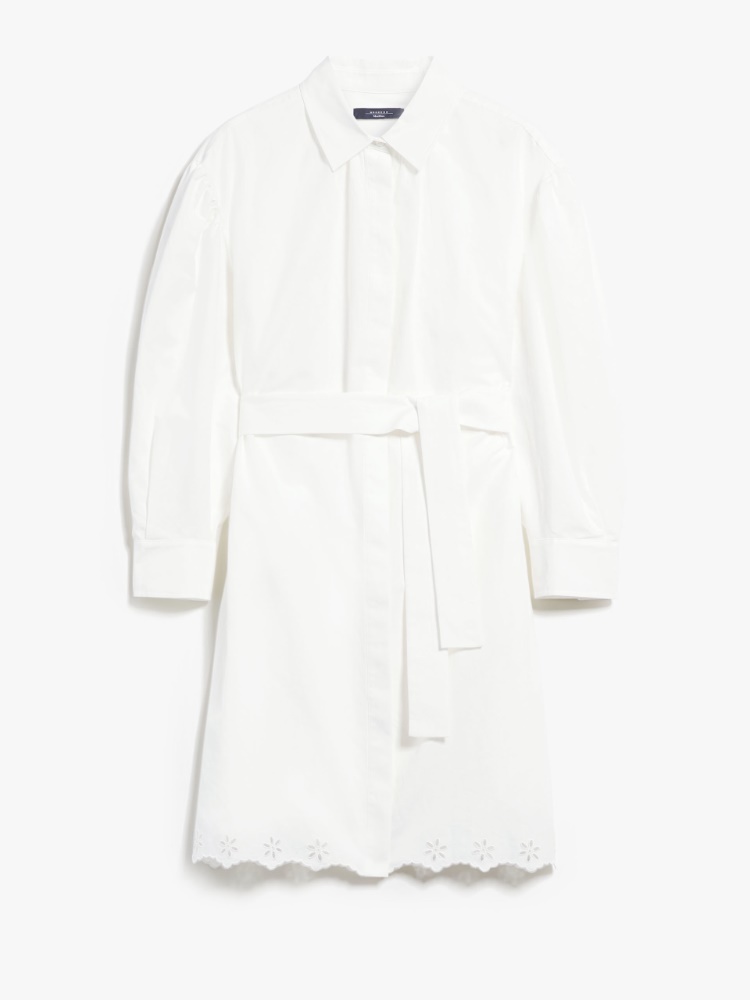 Linen and cotton dress - WHITE - Weekend Max Mara
