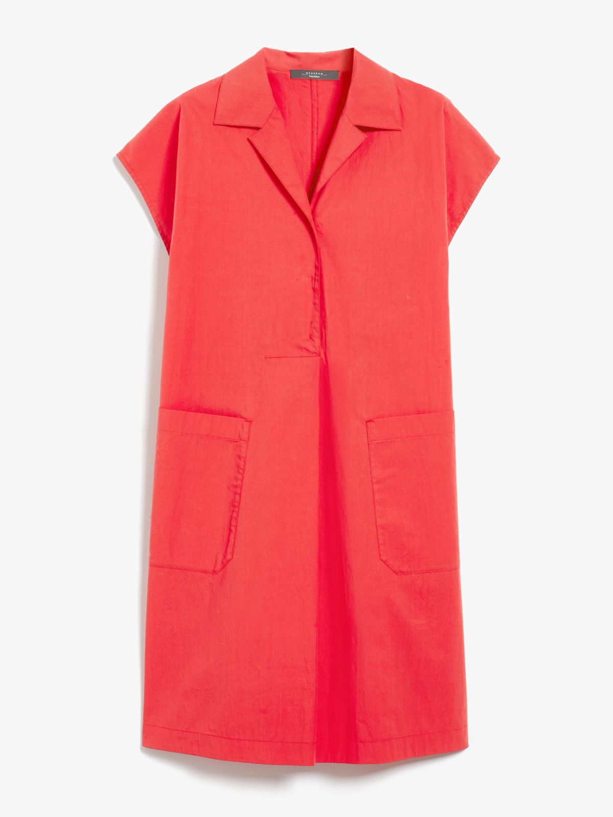 Dress in cotton poplin  - RED - Weekend Max Mara - 5