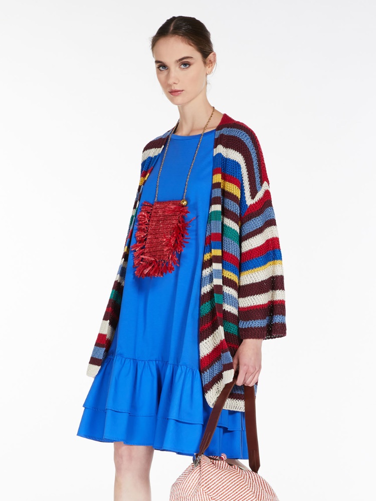 Linen knit cardigan - CORNFLOWER BLUE - Weekend Max Mara