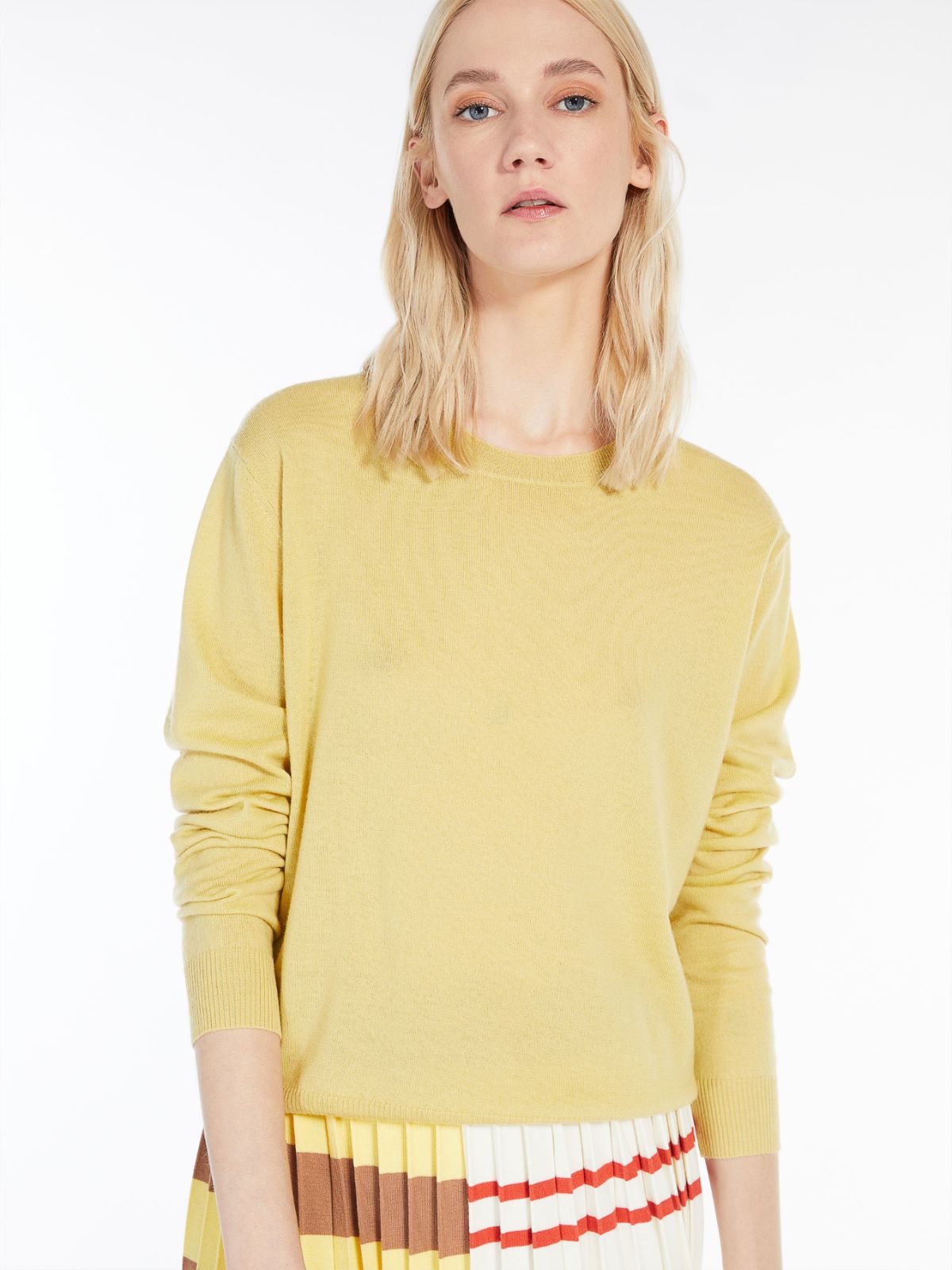 Cashmere-blend sweater - YELLOW - Weekend Max Mara - 4