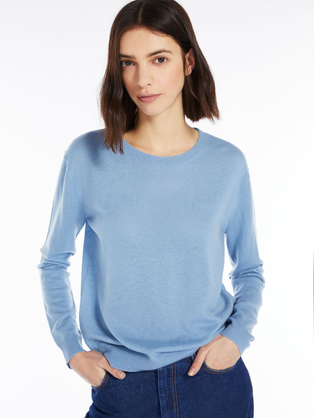 Cashmere-blend sweater - LIGHT BLUE - Weekend Max Mara - 4