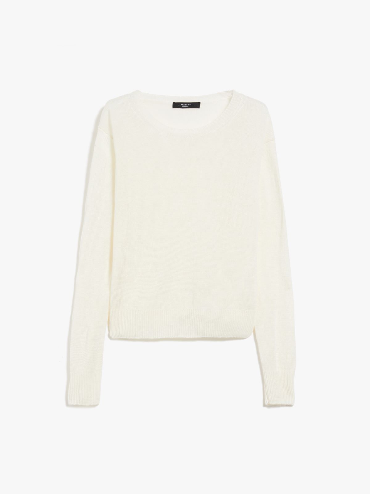 Linen knit jumper - WHITE - Weekend Max Mara - 6