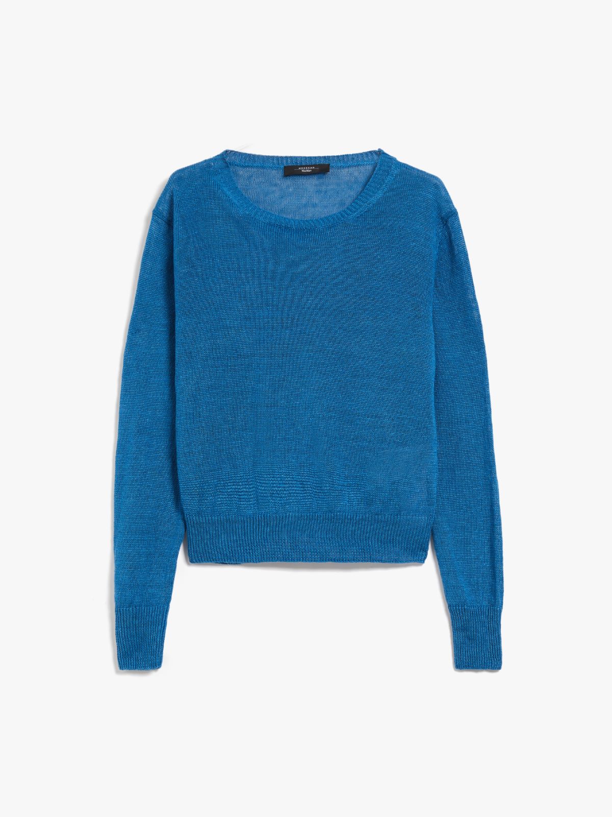 Linen knit jumper - BLUE AZURE - Weekend Max Mara - 6