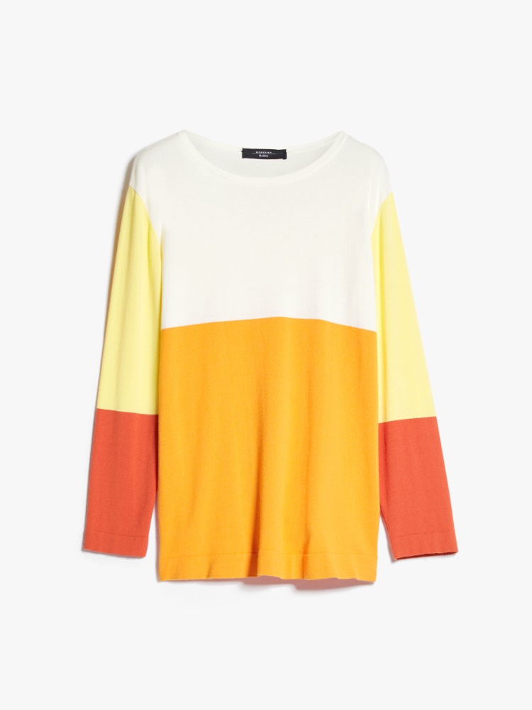 Colourblock sweater - ORANGE - Weekend Max Mara - 2