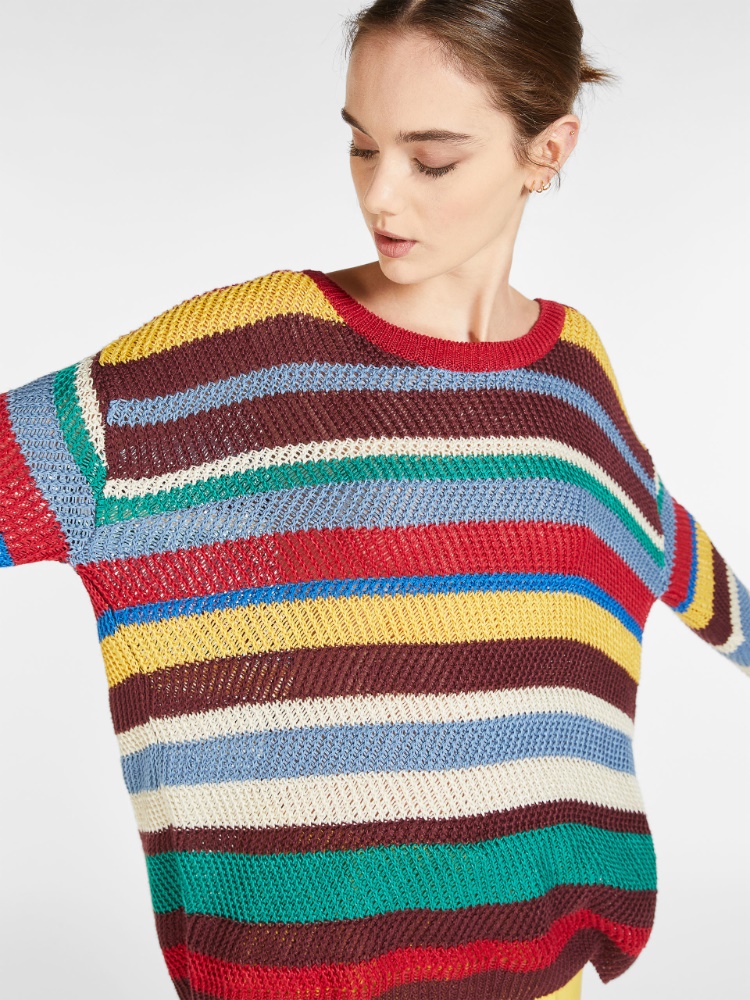 Linen crochet-knit jumper -  - Weekend Max Mara