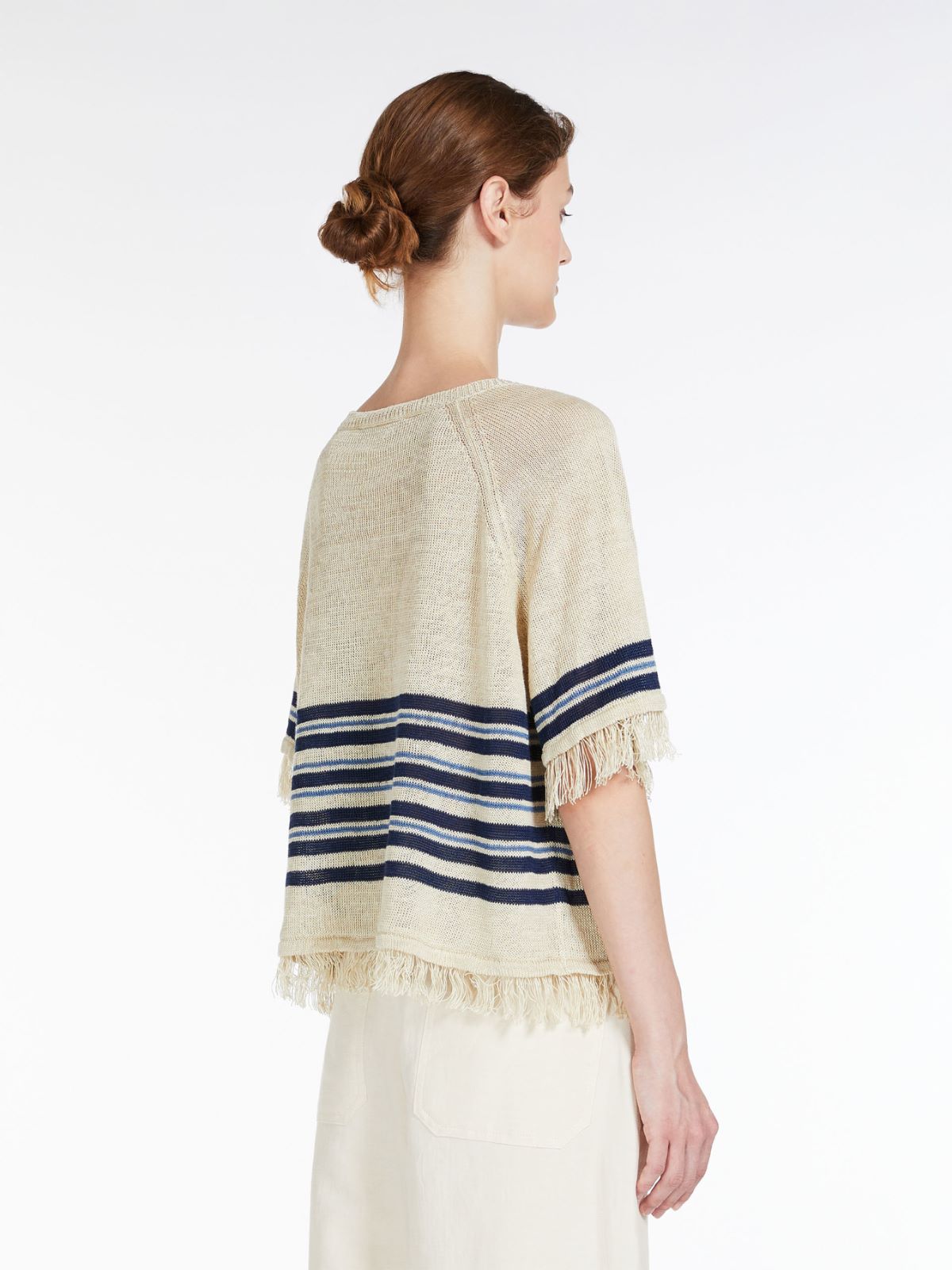  Linen knit jumper - IVORY - Weekend Max Mara - 3