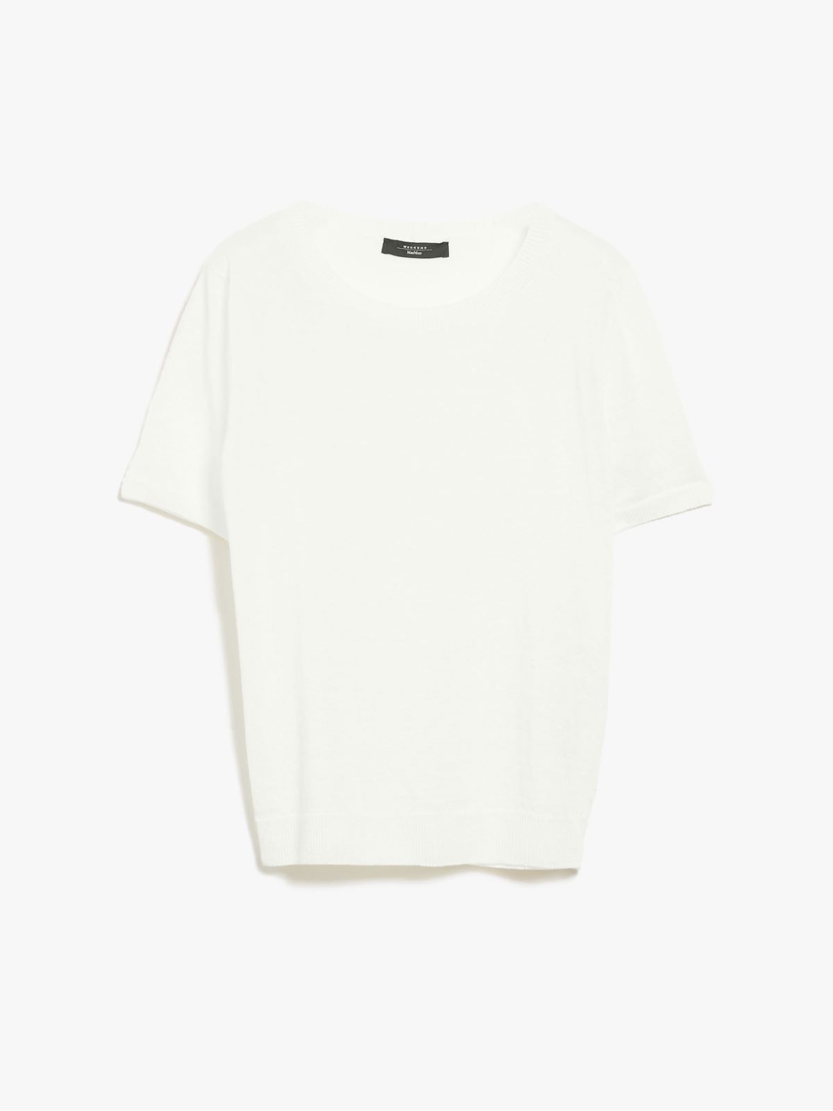 Linen knit T-shirt - WHITE - Weekend Max Mara - 6