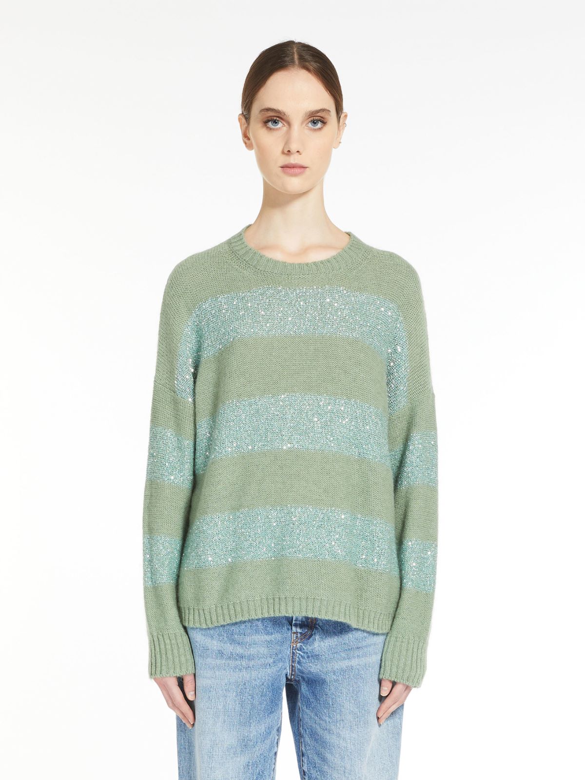 Sequin sweater - SAGE GREEN - Weekend Max Mara - 2