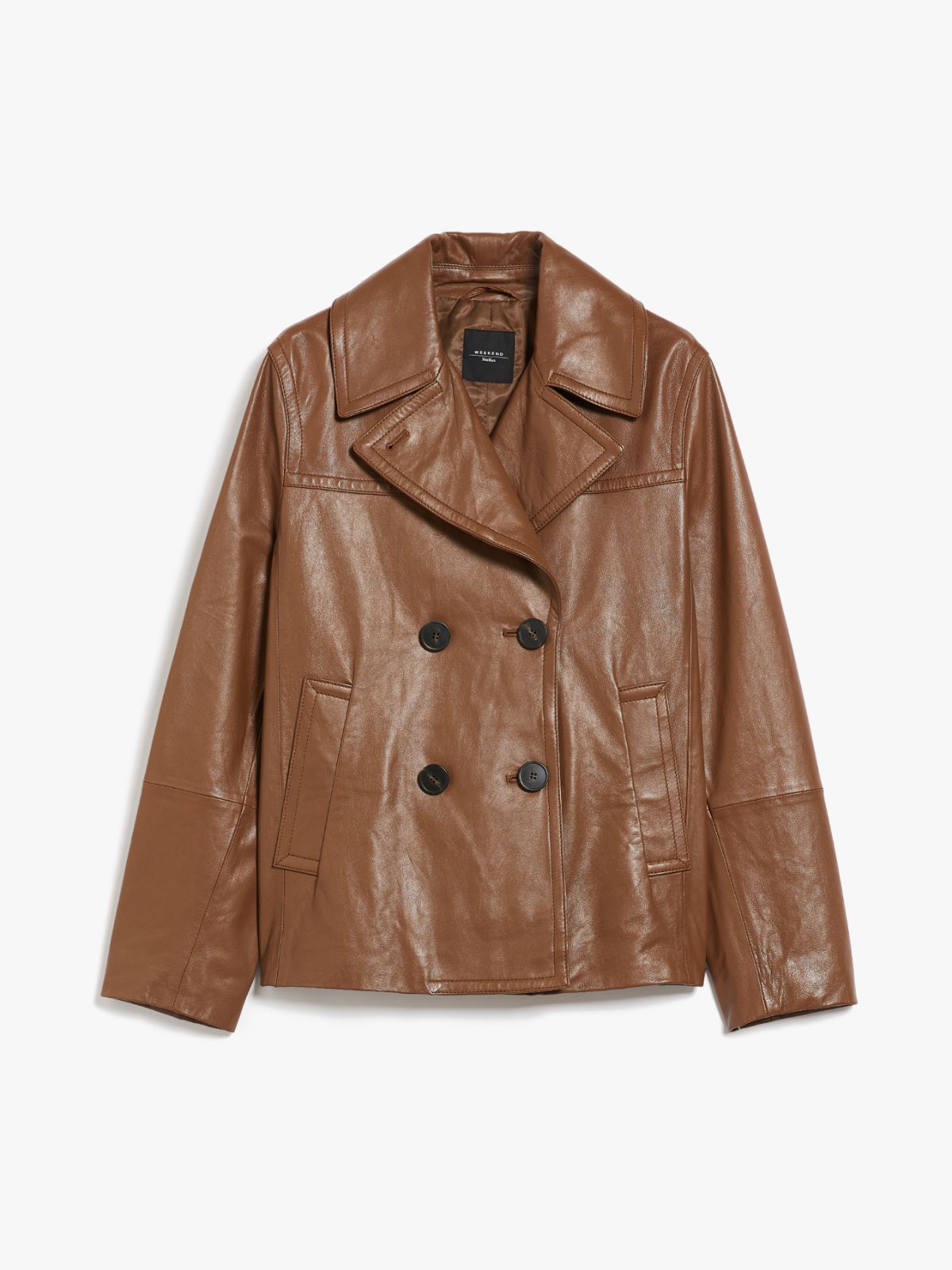 Leather jacket - TOBACCO - Weekend Max Mara - 6