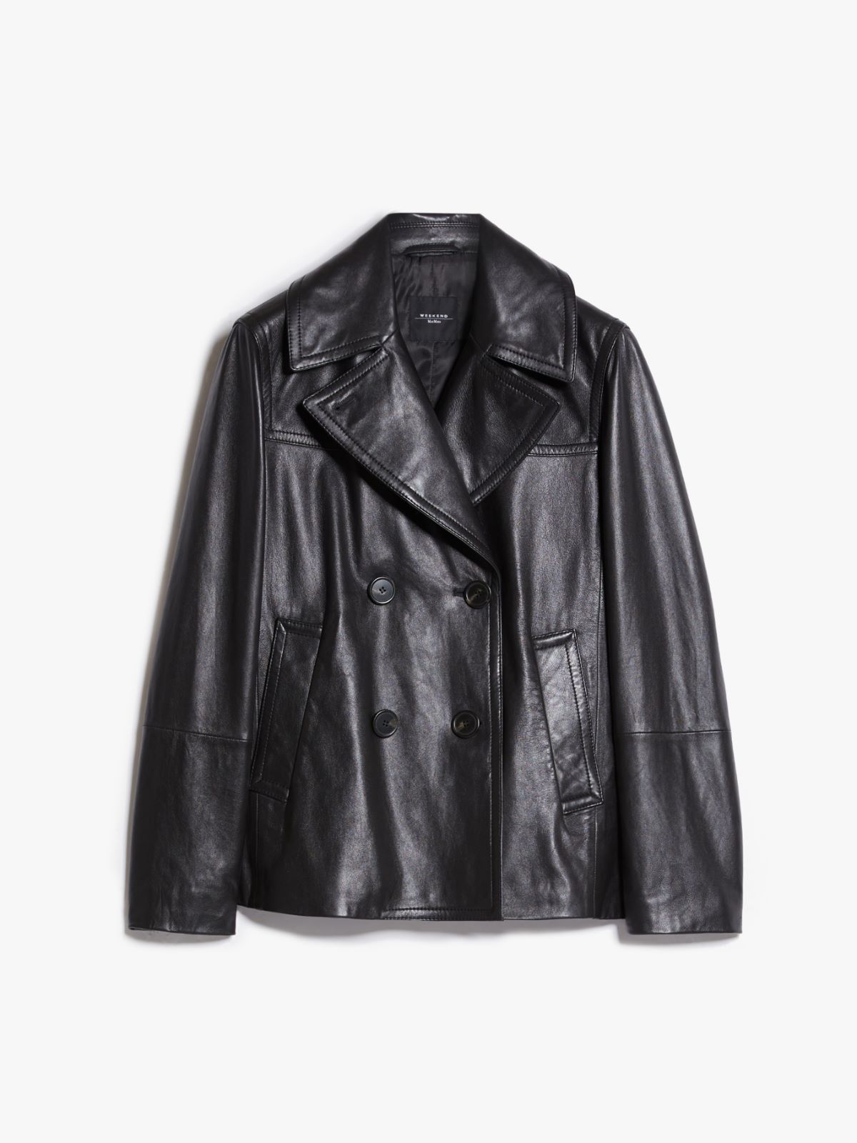 Leather jacket - BLACK - Weekend Max Mara - 6