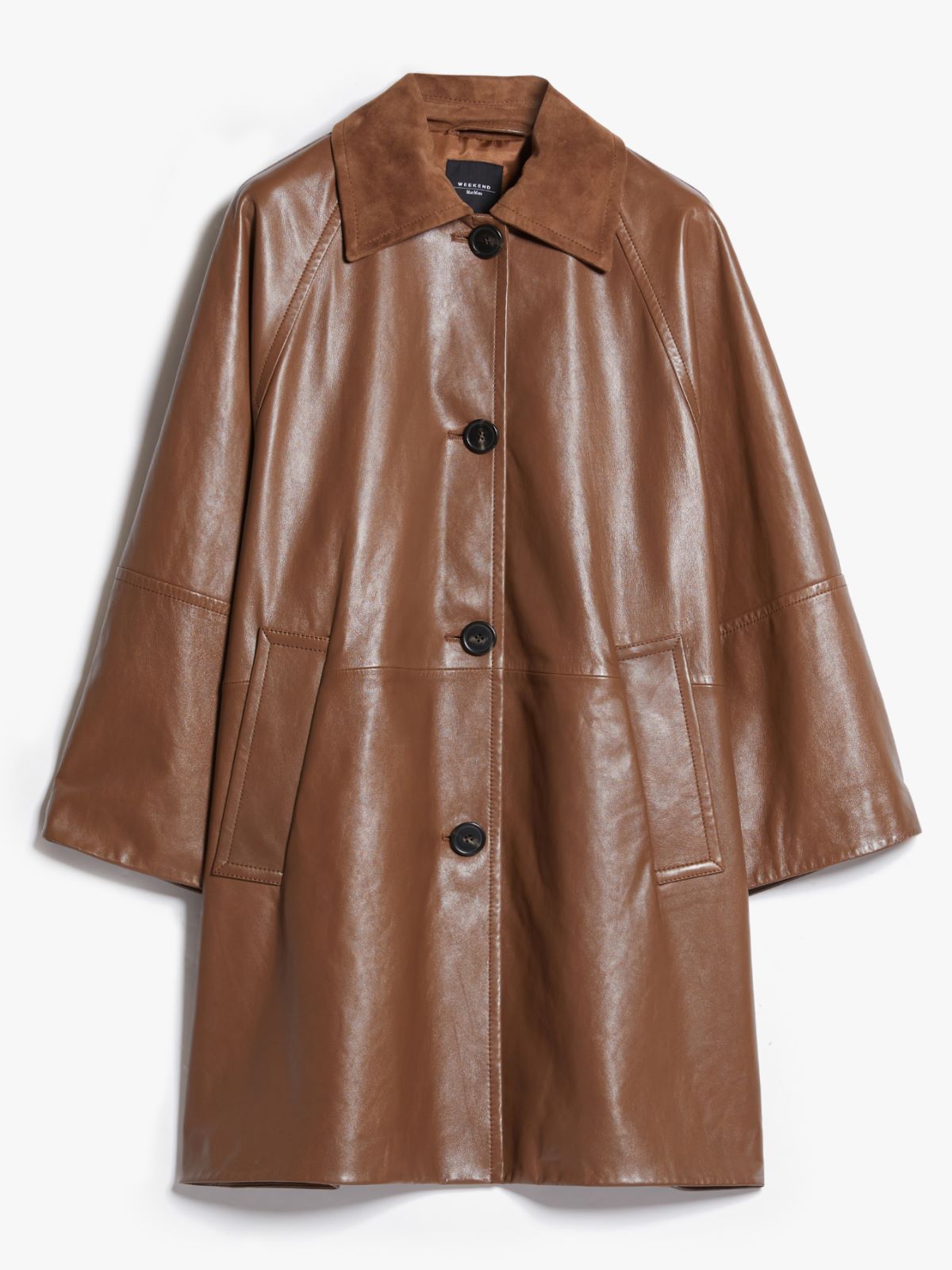 Leather overcoat - TOBACCO - Weekend Max Mara - 6
