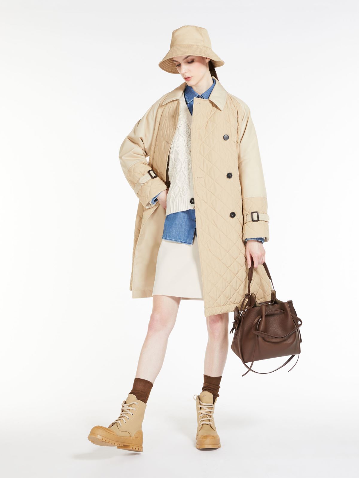 Quilted trench coat - BEIGE - Weekend Max Mara