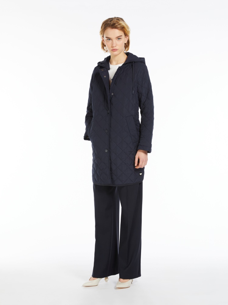 Water-repellent fabric down jacket, navy | Weekend Max Mara