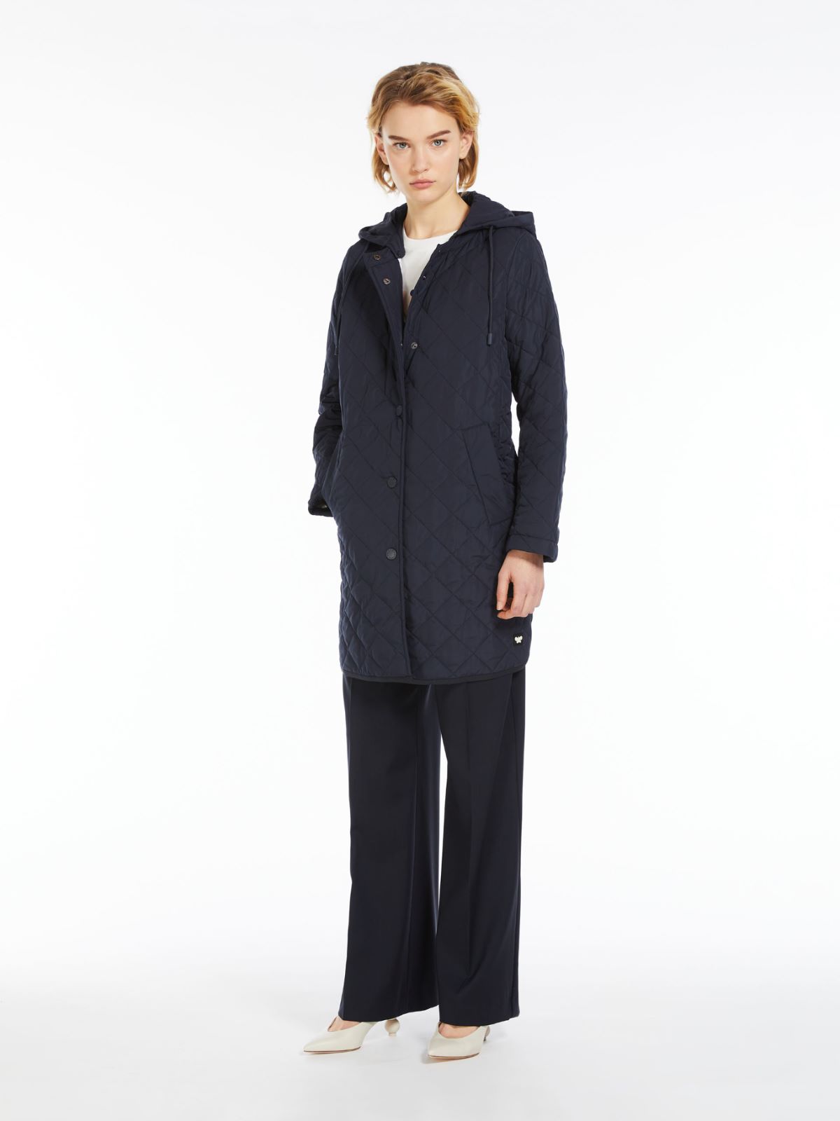 Water-repellent fabric down jacket, navy | Weekend Max Mara 
