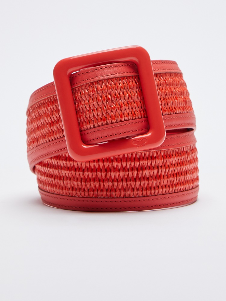 Cotton and leather belt -  - Weekend Max Mara