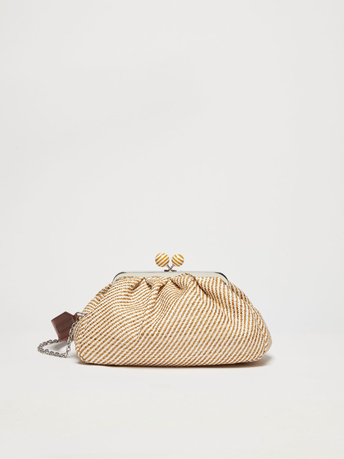 Medium Pasticcino Bag in raffia - CAMEL - Weekend Max Mara