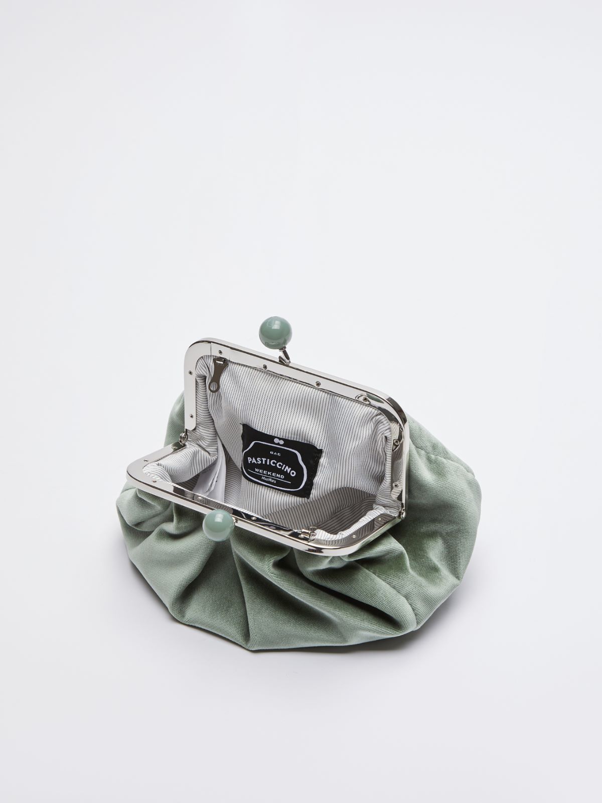 Small Pasticcino Bag in velvet  - SAGE GREEN - Weekend Max Mara - 4
