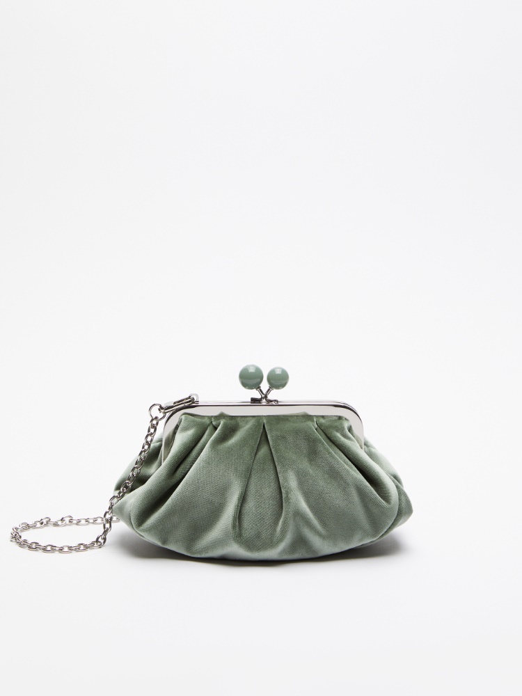 Small Pasticcino Bag in velvet  - SAGE GREEN - Weekend Max Mara