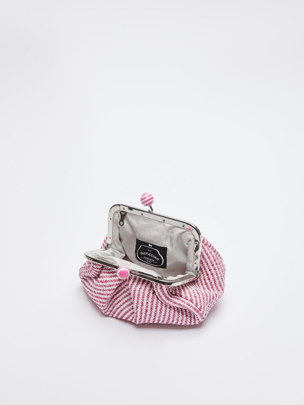 Small Pasticcino Bag in raffia - PINK - Weekend Max Mara - 4